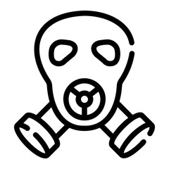 respirator line icon