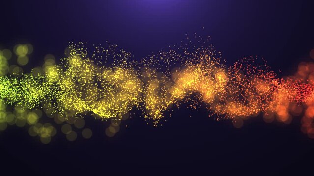Dinamic wave particle abstract background full color.