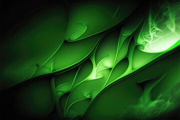Obraz premium green abstract background ideal for nature backdrops, generative ia