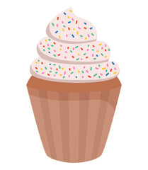 cupcake with sprinkles