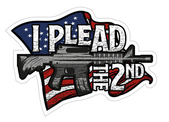 i plead the 2nd amendment USA illustration 1