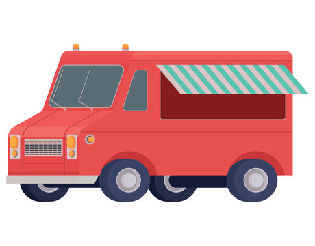 red food truck design