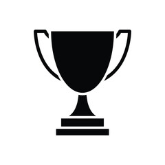 trophy icon vector design template simple and modern
