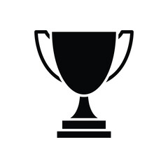 trophy icon vector design template simple and modern