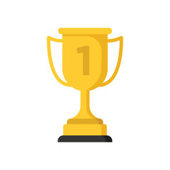 trophy icon vector design template simple and modern