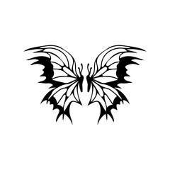 vector illustration of a pair of butterflies