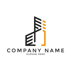 Real Estate Construction Building Logo Template