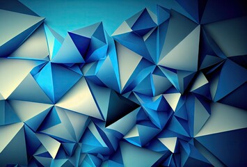 Obraz premium Abstract background. Abstract blue background with triangles. Backgrounds abstract