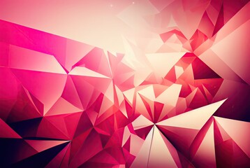 Obraz premium Abstract background. Abstract Bright Pink background with triangles. Backgrounds abstract