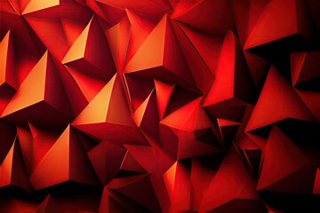 Abstract background. Abstract Red and Black background with triangles. Backgrounds abstract