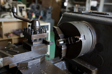 Where parts are made with a lathe