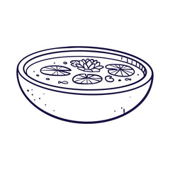 lotus flower in bowl