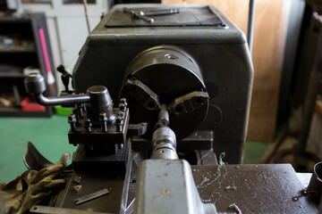 Where parts are made with a lathe