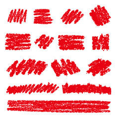 クレヨン素材のストローク装飾セット