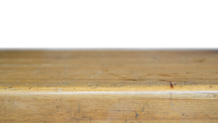 Wooden table with grunge texture for product display