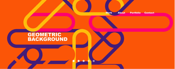 Obraz premium Abstract lines creative background. Vector Illustration For Wallpaper, Banner, Background, Card, Book Illustration, landing page