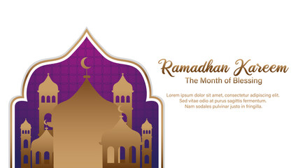ramadan kareem celebration banner