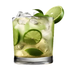 Foto op Plexiglas caipirinha, mojito cocktail isolated on transparent background © LUPACO PNG