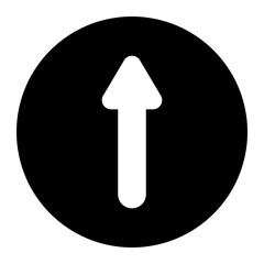 up arrow glyph icon