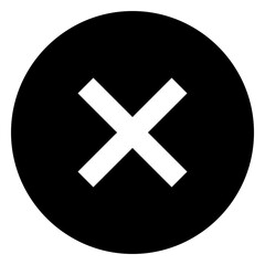 Obraz premium cancel glyph icon