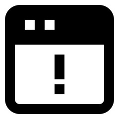 error glyph icon
