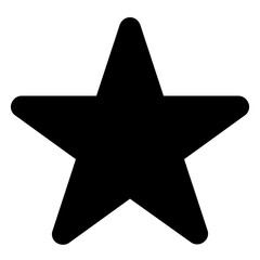 Fototapeta premium favorite glyph icon