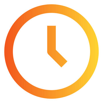 clock gradient icon