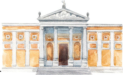 Fototapeta premium Ashmolean Museum (transparent background)
