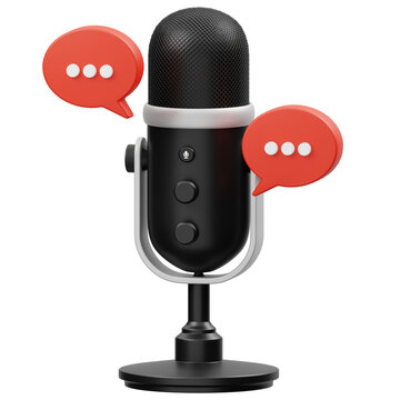 Podcast Talk 3D Icon