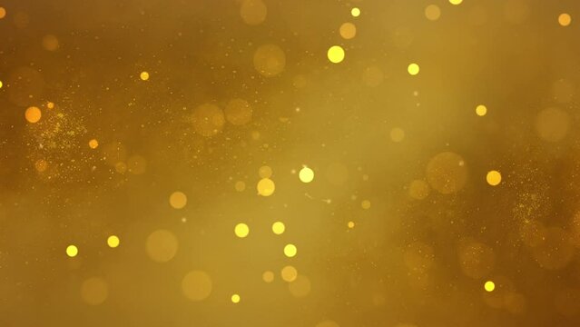 abstract gold bokeh background. video 4k