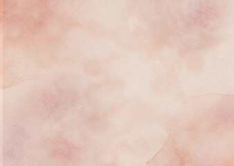 Peach watercolor background, Modern art painting watercolor splash and stains in elegant orange