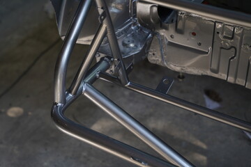 Race car's Roll Cage design and detail