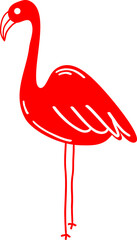 Flamingo doodle 