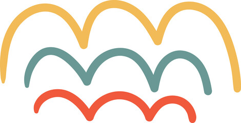 Abstract organic shape doodle