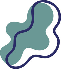 Abstract organic shape doodle