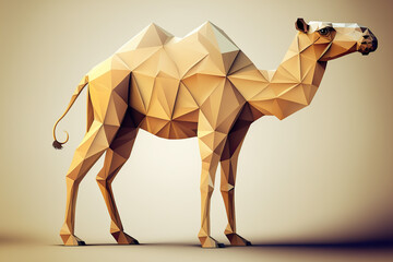 Camel, Polygonal graphics, Generative AI