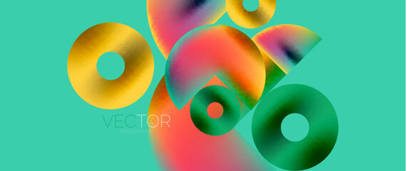 Circle composition abstract wallpaper background