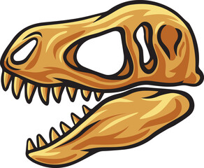 Tyrannosaurus dinosaur skull fossil