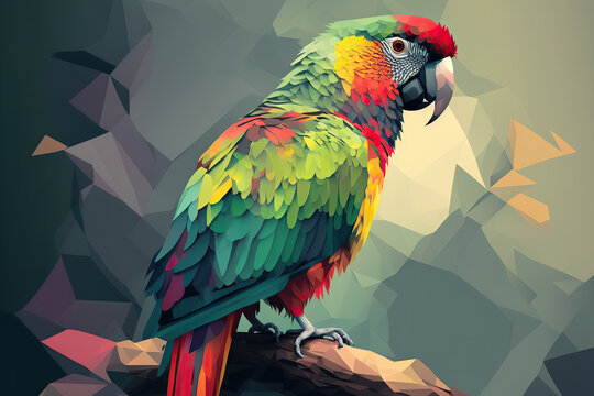 Parrot, Polygonal graphics, Generative AI