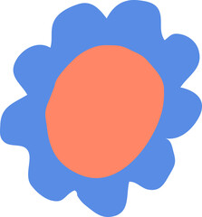 Abstract organic shape doodle