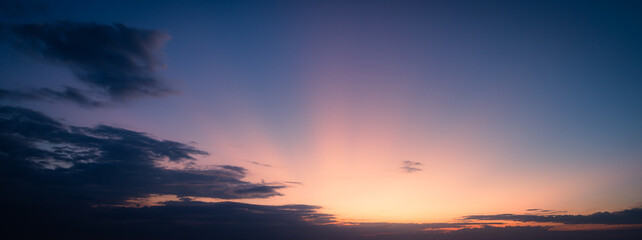 Fototapeta na wymiar sunset sky with clouds background 