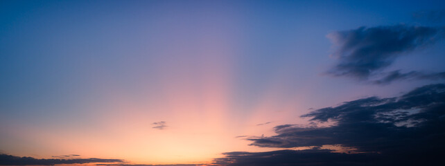 sunset sky with clouds background	
