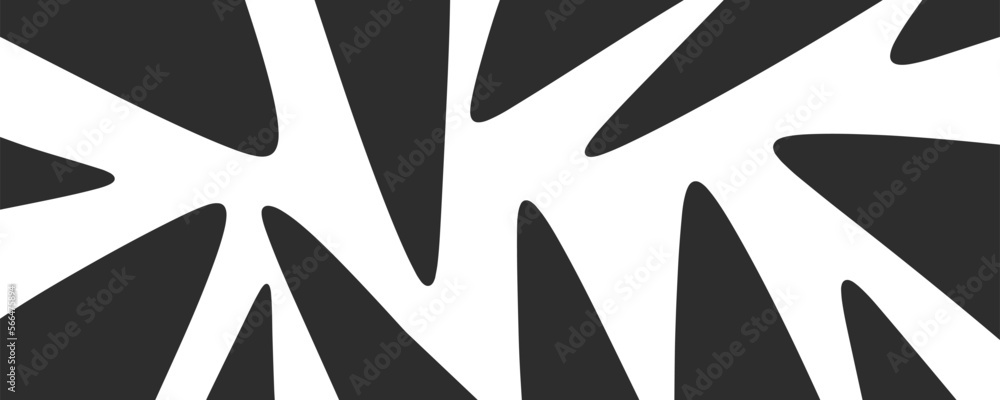 Wall mural abstract shape elements background design vector. creative minimalist style art template.