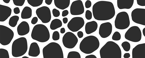 Minimal flat blot circular shape background design vector. Abstract minimalist style art template.