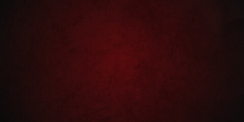 Dark red grunge textured concrete backdrop background. Panorama dark red black slate background or texture. Vector red grunge concrete texture. Stone wall background. 