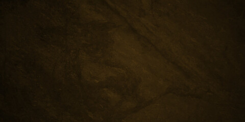 Dark brown grunge textured concrete backdrop background. Panorama dark brown black slate background or texture. Vector brown grunge concrete texture. Stone wall background. 