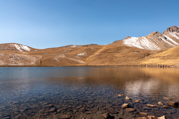 Paisaje en el Volcan Nevado de Toluca, en el Estado de México 