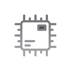 processor two tone gradient icon