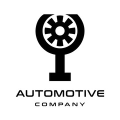 Obraz premium Y Letter tire vector logo template. This font suitable for automotive business.