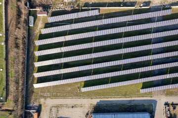 solar photovoltaic power station in industrial area